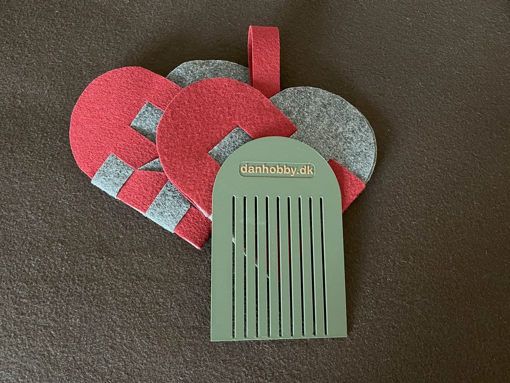 Skabelon til julehjerte 02