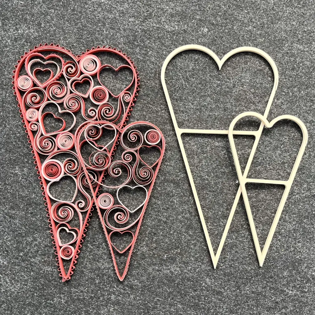 Hjerter aflange 2 stk