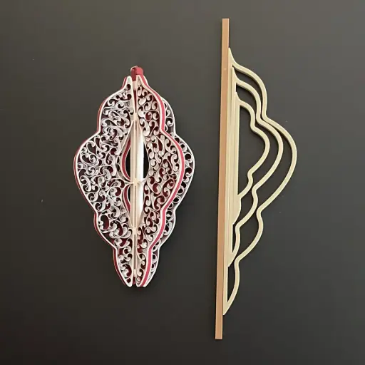 [DHQ126A] Jule ornamenter A (halve)