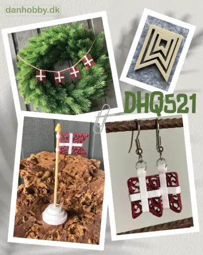 [DHQ521] Flag (Splitflag) 3 små størrelser