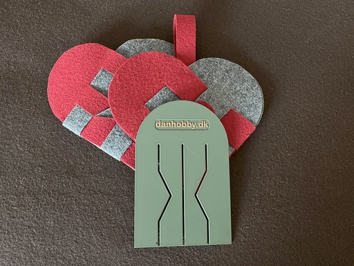 [DHF103] Skabelon til julehjerte 03