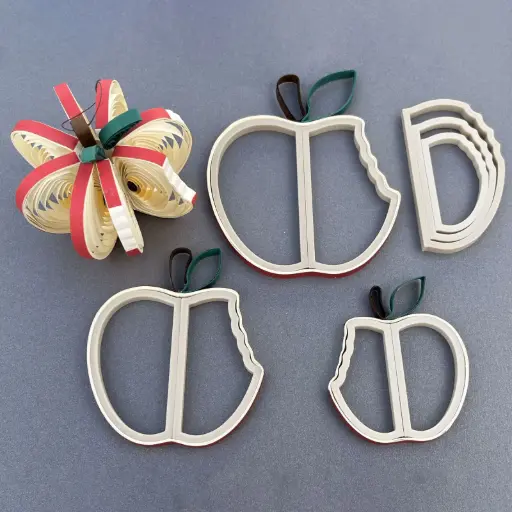 [DHQ562] Æbler (Halve) 3 størrelser